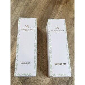 Waldorf Astoria Beverly Hills Luxury Travel Set - Shave Kit & Shower Cap - BNIB